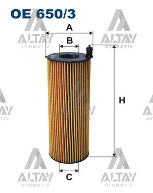 Audi A6 Yağ Filtresi OEM 057115561L
